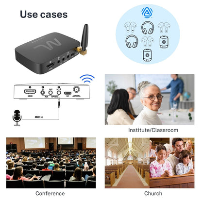 TV hearMore™ Bluetooth Auracast Audio Transmitter